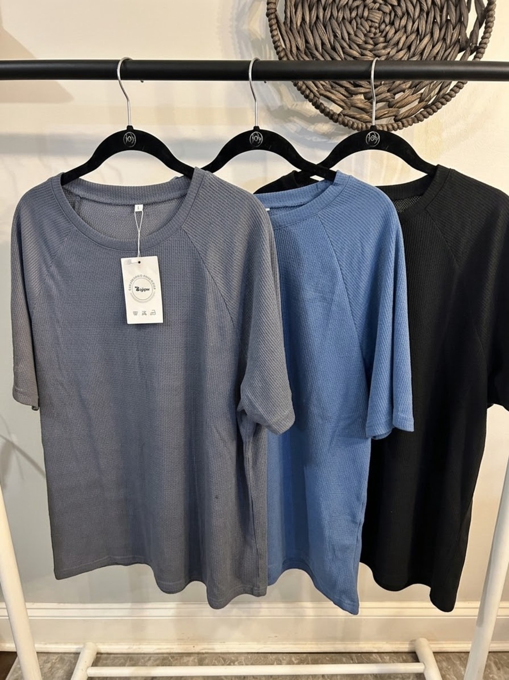 NWT ✨ riyiper Men's Crewneck Sweaters - (3) Black, gray, blue- large